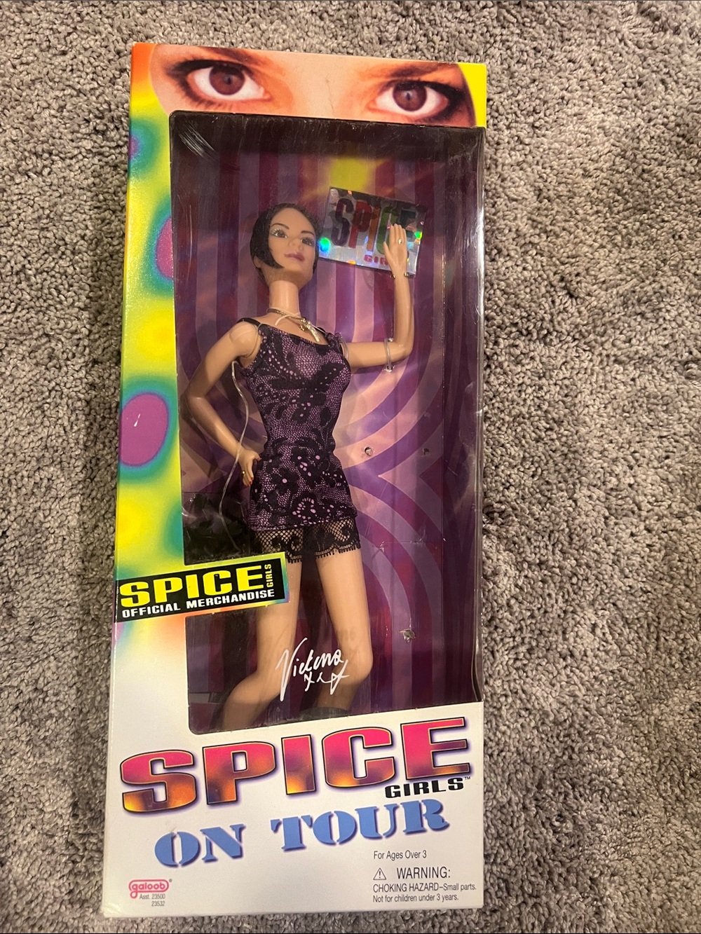 Spice Girls Victoria Doll in Purple Sequin Outfit - Official Spice On Tour Favor